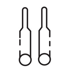 Massage Needles Spa Line Icon