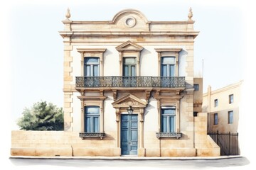 Fototapeta premium Malta house architecture building window