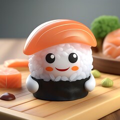 3D Sushi character