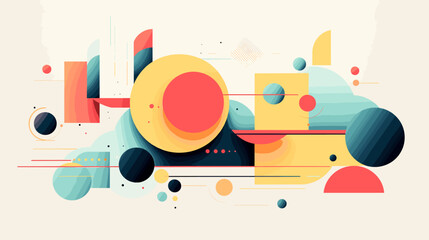 Obraz premium Concept vector illustration of presentation background.