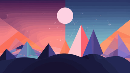 Fototapeta premium Concept vector illustration of presentation background.