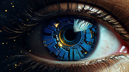 Fototapeta premium Digital Eye