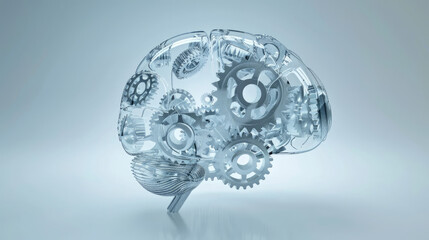 Technology and engineering concept in a Brain - obrazy, fototapety, plakaty