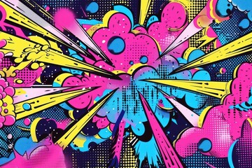 Comic boom effect art backgrounds abstract.