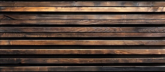 A closeup of a wooden wall with a row of boards showcasing hardwood pattern