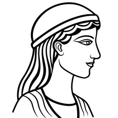 cleopatra-profile-silhouette logo - Vector - Vector art - Vector illustration - Vector design - Latest Vector - Ultimate Vector - Premium Vector - Vector pro - Premium illustration