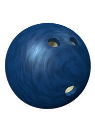 blue bowling ball