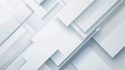 Modern white square tech corporate abstract technology background design banner pattern presentation background web template. material in white squares shapes in random geometric pattern.