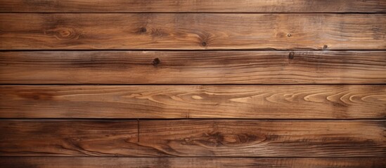 Closeup of a hardwood plank wall with blurred background