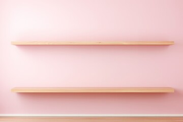 棚と壁　ピンク