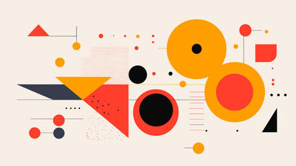 Obraz premium Concept vector illustration of presentation background.