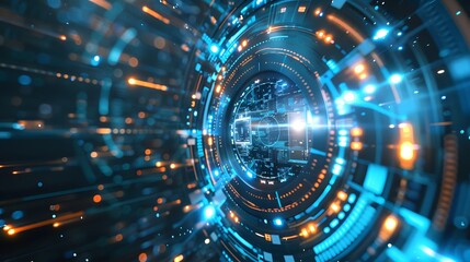 Fototapeta premium HUD interface technology