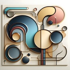 Vibrant Abstract Colorful Plaques Captivating Visuals