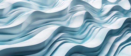 3d rendering of abstract wave pattern