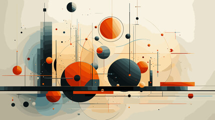 Obraz premium Concept vector illustration of presentation background.