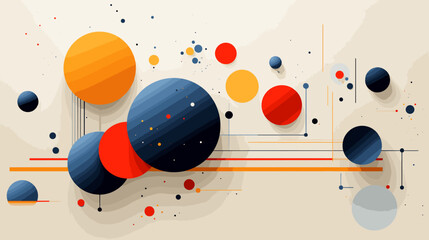 Obraz premium Concept vector illustration of presentation background.