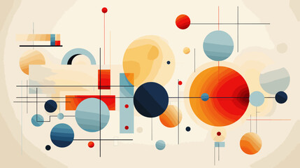 Obraz premium Concept vector illustration of presentation background.