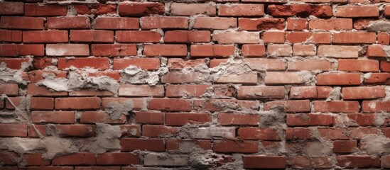 Detailed closeup of intricate brickwork on a building facade