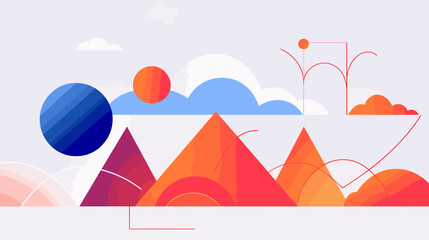 Concept vector illustration of presentation background.