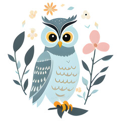 Fototapeta premium owl on branch