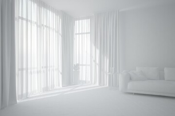 Modern interior design. 3D illustration