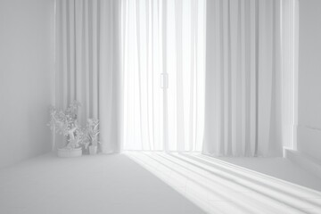 Modern interior design. 3D illustration