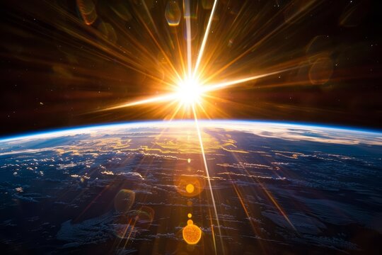 Astronauts aboard the International Space Station witness the breathtaking sight of a sunrise every 90 minutes, each one a spectacular play of color against the darkness of space