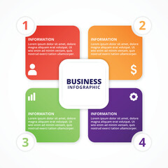 Professional business infographic template