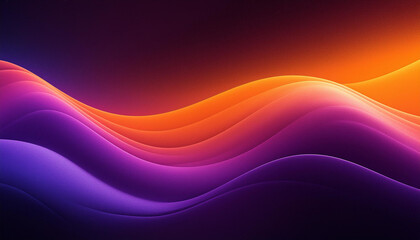 Grainy Gradient Background: Vibrant Purple Orange Abstract - obrazy, fototapety, plakaty