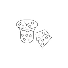 panettone vector type icon