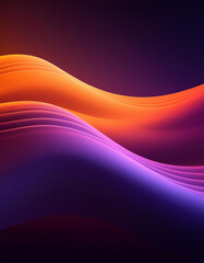 Purple Orange Vibrant Abstract: Grainy Gradient Backdrop - obrazy, fototapety, plakaty