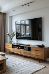 Modern living room design: functionality in every detail. 