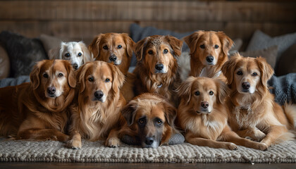 The photos capture the charm of dogs