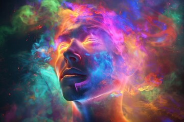 image that represents the concept of expanded psychedelic consciousness