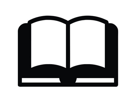 Book icons reading icon open book vector illustration