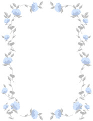 hydrangea flower paintingborder and frame
