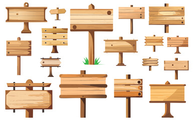 木製看板ベクターイラスト