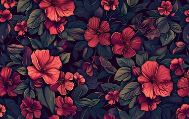 floral vector pattern for use in graphic design