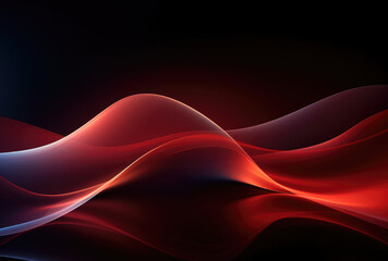 Fiery Red Waves Abstract Background