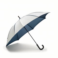 3d Lander, white umbrella image. Cut out, isolated on transparent background