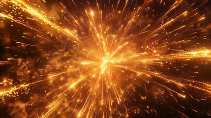 You can almost feel the heat from the fireworks as the camera zooms in on their fiery trails leaving a trail of wonder in their wake..