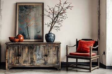 Modern Living Room with Traditional Japanese Touches