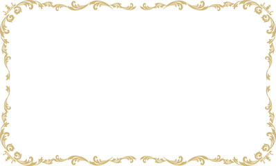 金色のロイヤルで煌びやかな装飾フレーム背景素材