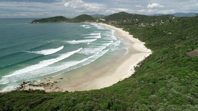 Aerial view of Praia do Rosa (Rosa Beach) - Imbituba, Santa Catarina, Brazil