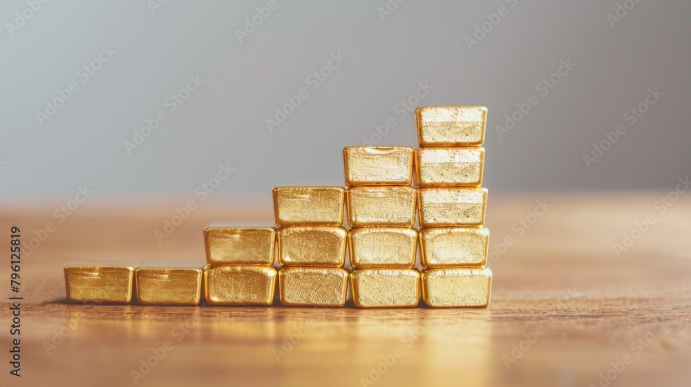 Poster A bar graph comparing the performance of gold investments against other asset classes, highlighting its diversification benefits