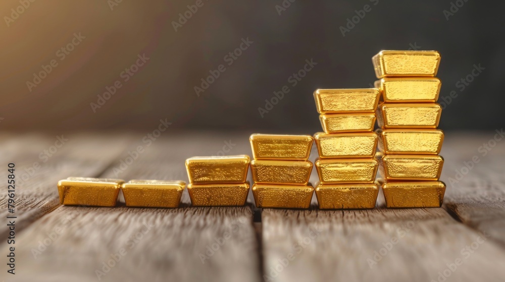 Poster A bar graph comparing the performance of gold investments against other asset classes, highlighting its diversification benefits