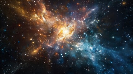 Fototapeta premium Each flick of the focus brings new celestial treasures into view leaving me in awe as I peer deeper into the depths of the universe..