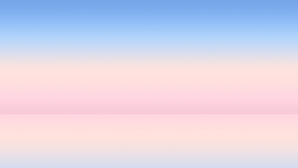 The sky reflected on the water gradient abstract. The sun light. Shades of skyline. Gradient design element for banner background, wallpaper.