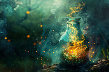 Mystical Bottle magic style