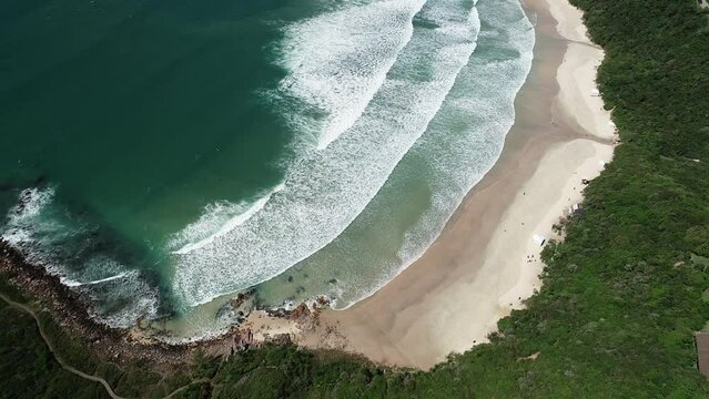Aerial view of Praia do Rosa (Rosa Beach) - Imbituba, Santa Catarina, Brazil